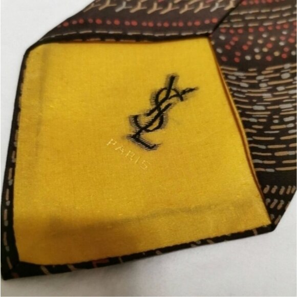 YSL Yves Saint Laurent Silk necktie - Picture 4 of 9
